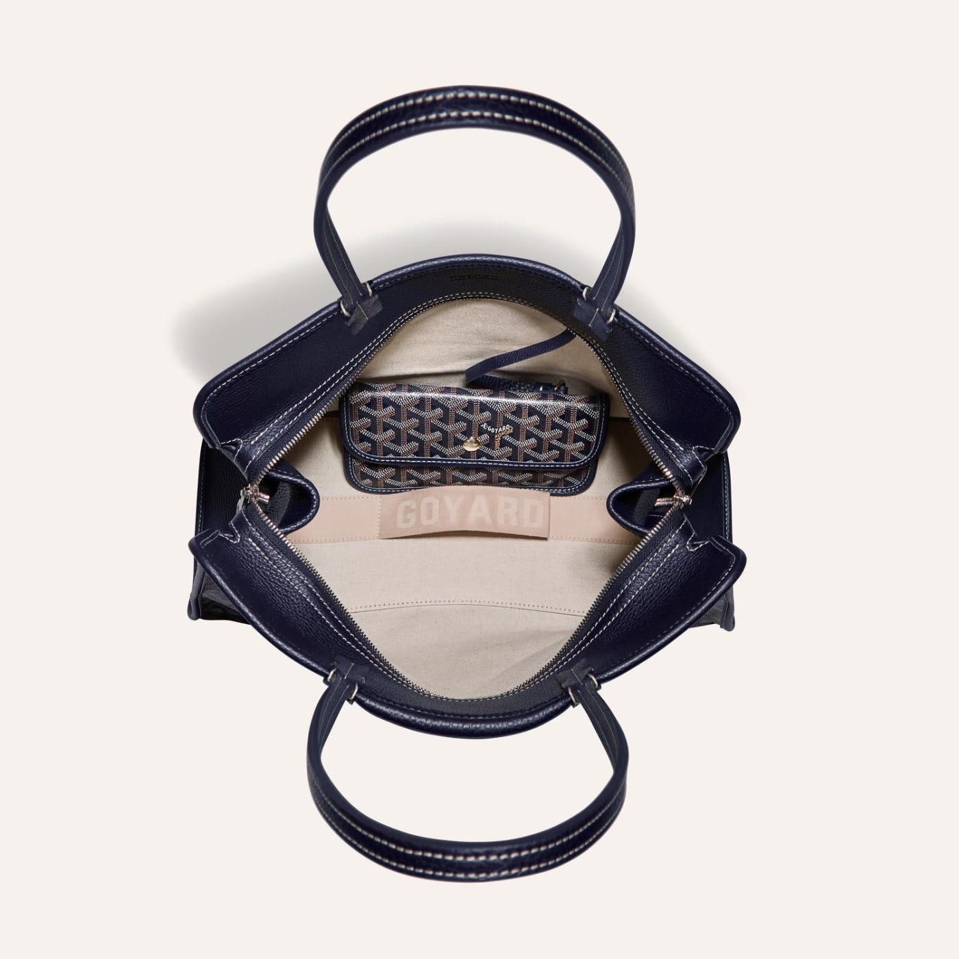 Goyard Hardy PM Tote Bag Navy Blue - Image 4